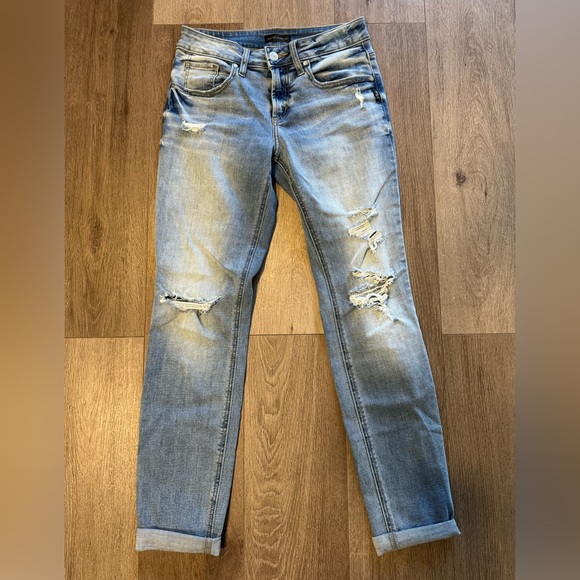 [SOLD] Silver Jeans - Boyfriend Mid Rise Slim Leg - Picture 5 of 11